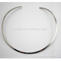 Wholesale Bulk Stainless Steel Simple Silver Choker Necklace Open